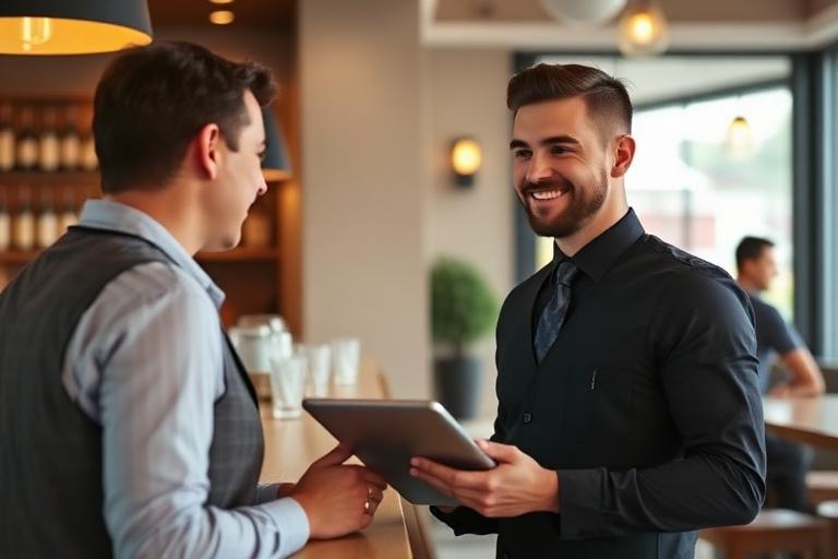 Host at the counter